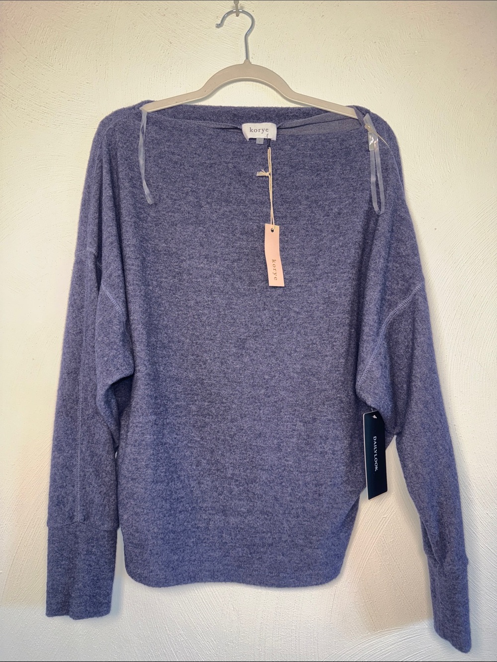 KORyE Dolman Sleeves Boatneck Sweater